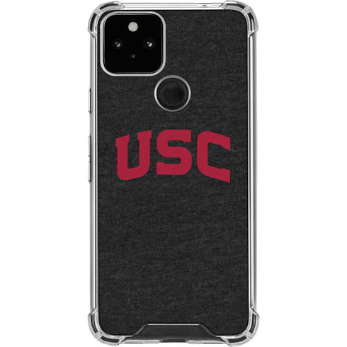 University of Southern California USC Bold Logo Google Pixel 5 Clear Case